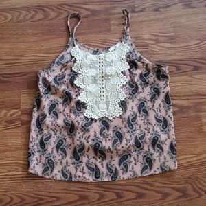 Qs womens paisley tank top